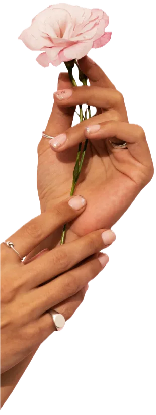 Decorative floral hand